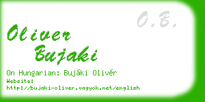 oliver bujaki business card